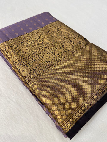 Half Mix Kanjeevaram Silk Saree Half Mix Kanjeevaram Silk Saree