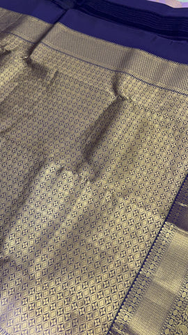Half Mix Kanjeevaram Silk Saree Half Mix Kanjeevaram Silk Saree