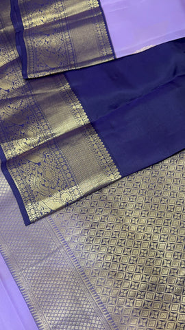Half Mix Kanjeevaram Silk Saree Half Mix Kanjeevaram Silk Saree