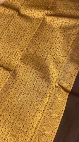 Half Mix Kanjeevaram Silk Saree Half Mix Kanjeevaram Silk Saree