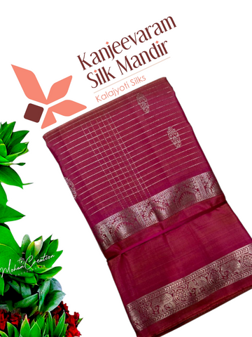 Pure 1G Zari handloom kanjeevaram silk mark certified saree Pure 1G Zari handloom kanjeevaram silk mark certified saree