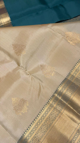 Half mix Kanjeevaram silk saree Half mix Kanjeevaram silk saree