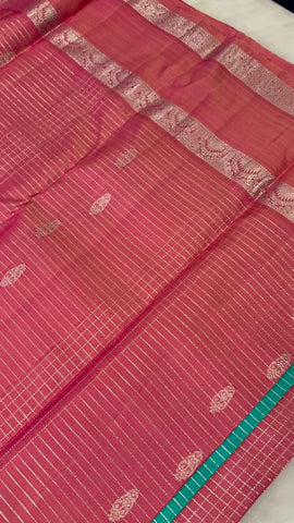 Pure 1G Zari handloom kanjeevaram silk mark certified saree Pure 1G Zari handloom kanjeevaram silk mark certified saree