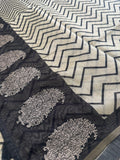 Premium quality organza saree with embroidery border