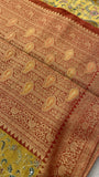 Premium Banarasi Crepe silk Saree With Appliqué Work - 902647