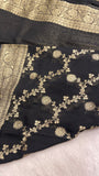 Premium Crepe Georgette Saree🖤