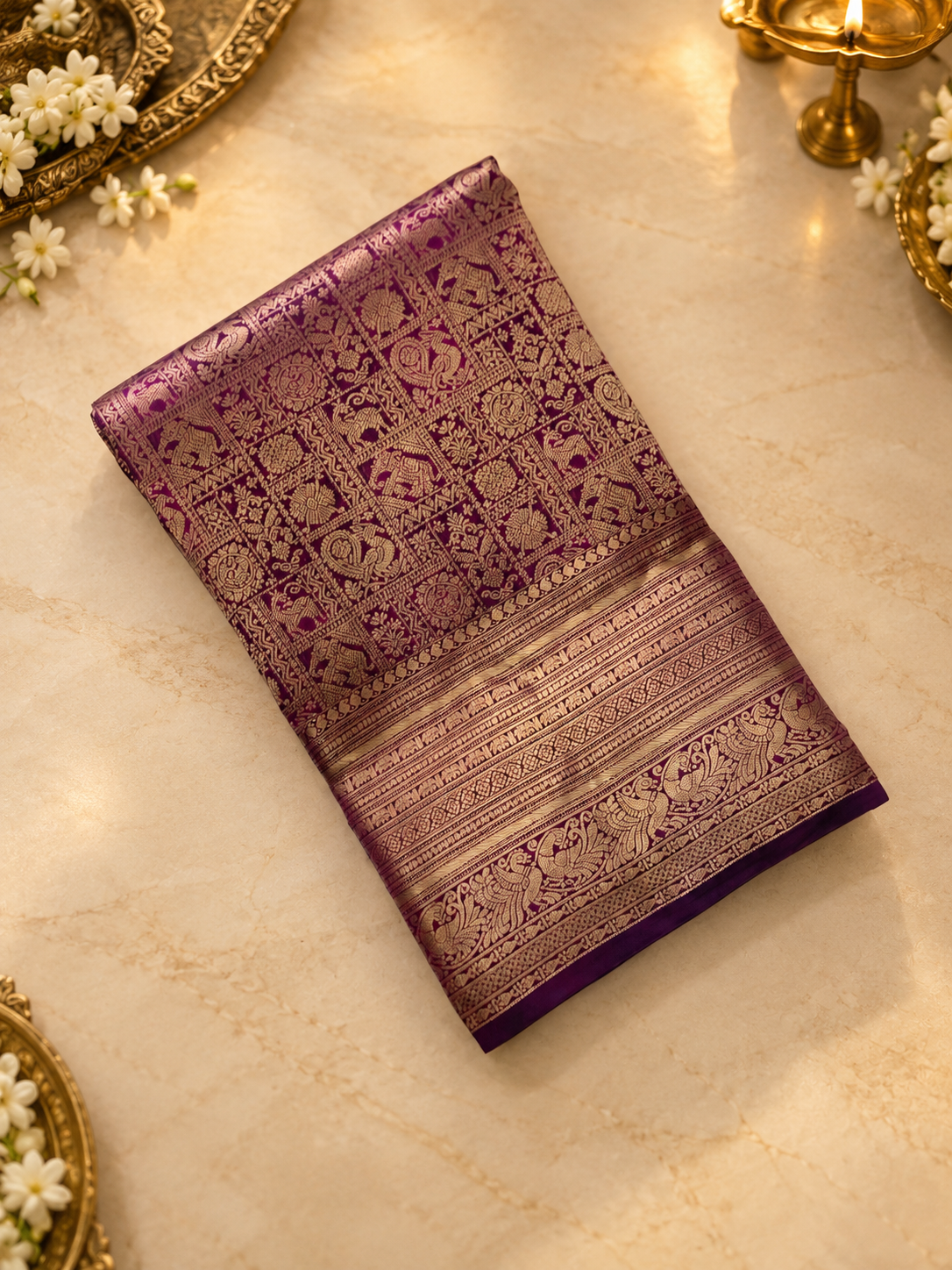 Pure Kanjeevaram silk saree- Silk mark certified- PS2494