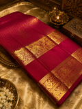 Pure 1G zari handloom Kanjeevaram silk saree- Silk mark certified