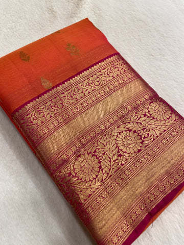 Half mix Kanjeevaram silk saree