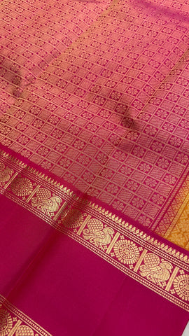 Pure handloom Kanjeevaram silk mark certified saree