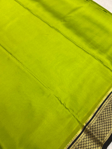 Pure crepe mysore silk saree silk mark certified 100 GSM
