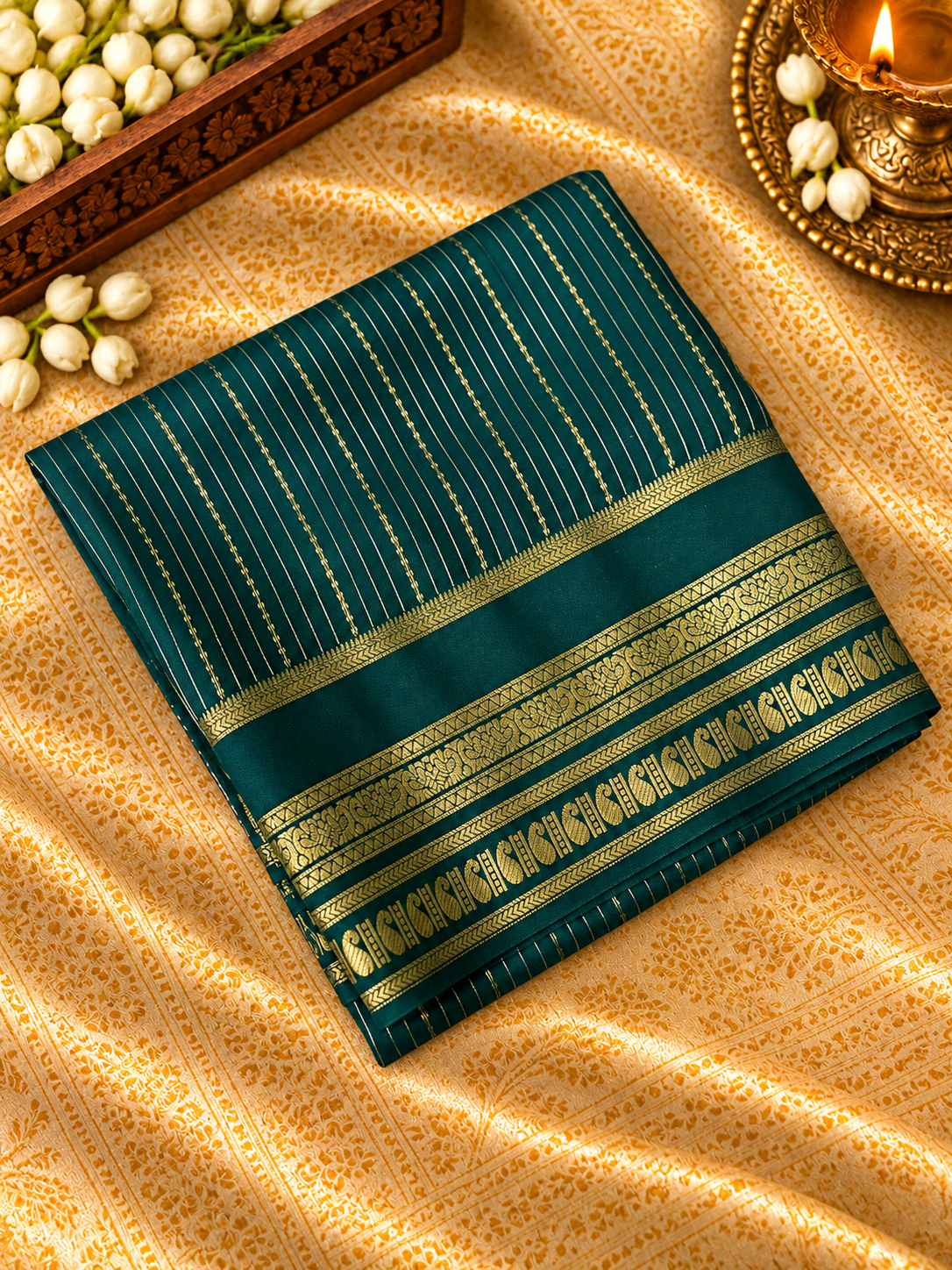 Pure Mix Mysore Crepe Silk Saree - 902737