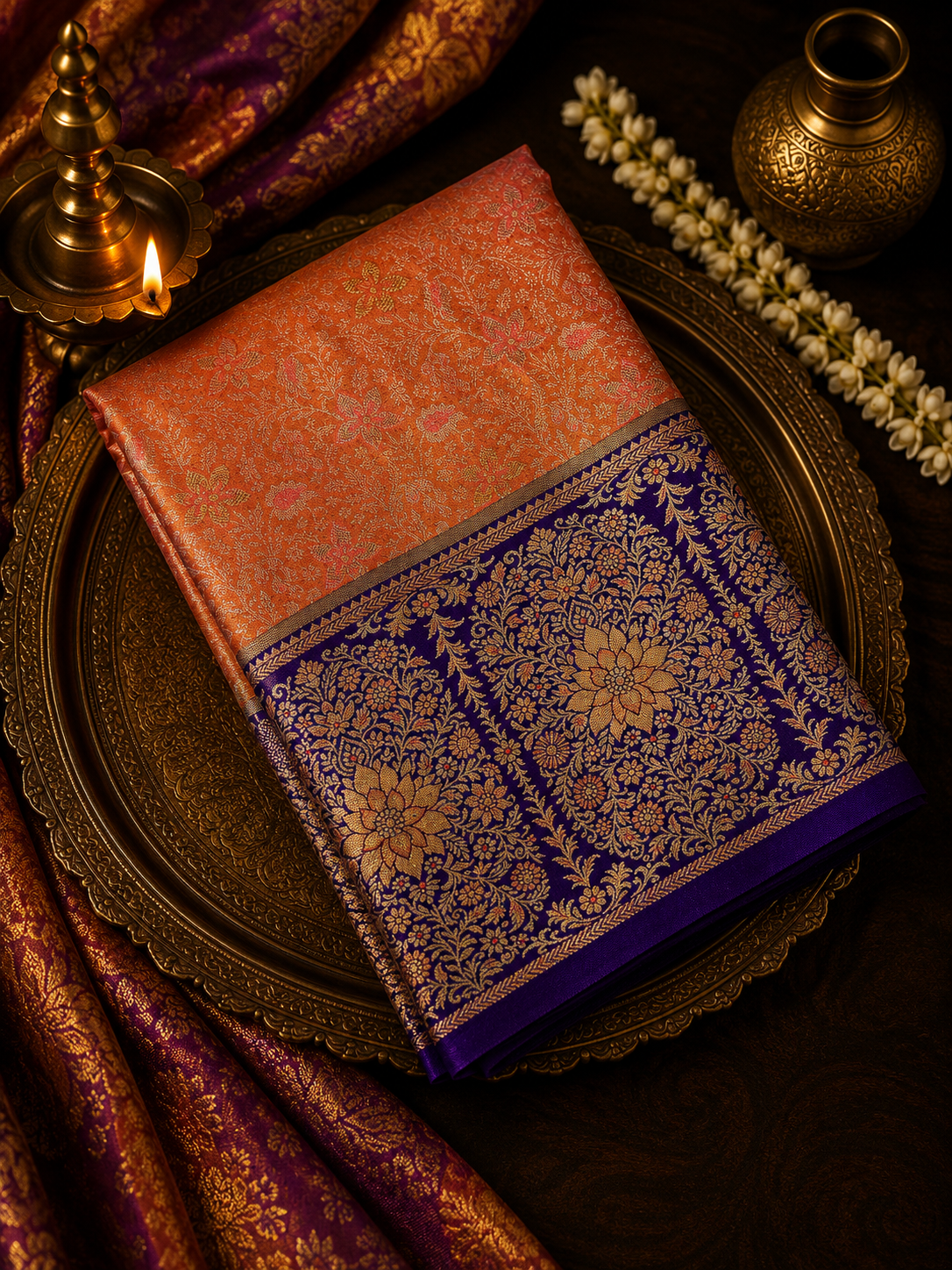 Bridal Semi Tissue Silk Saree