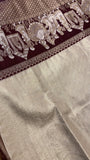 Bridal Semi Tissue Silk Saree (light gold)