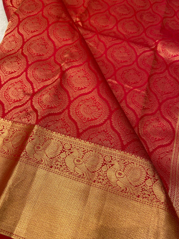 Pure Handloom Kanjeevaram Silk Mark Certified Saree