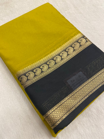 Premium Crepe Semi Mysore Silk Saree