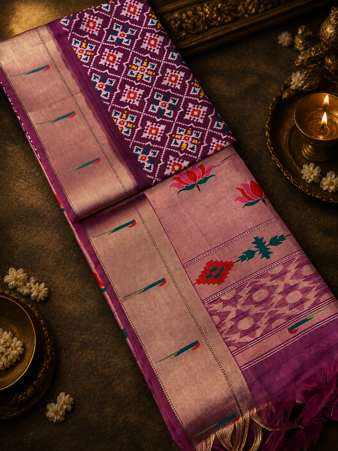 Premium Paithani Silk Saree