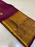 Pure 1G zari handloom Kanjeevaram Silk Saree- Silk mark certified- PS2351