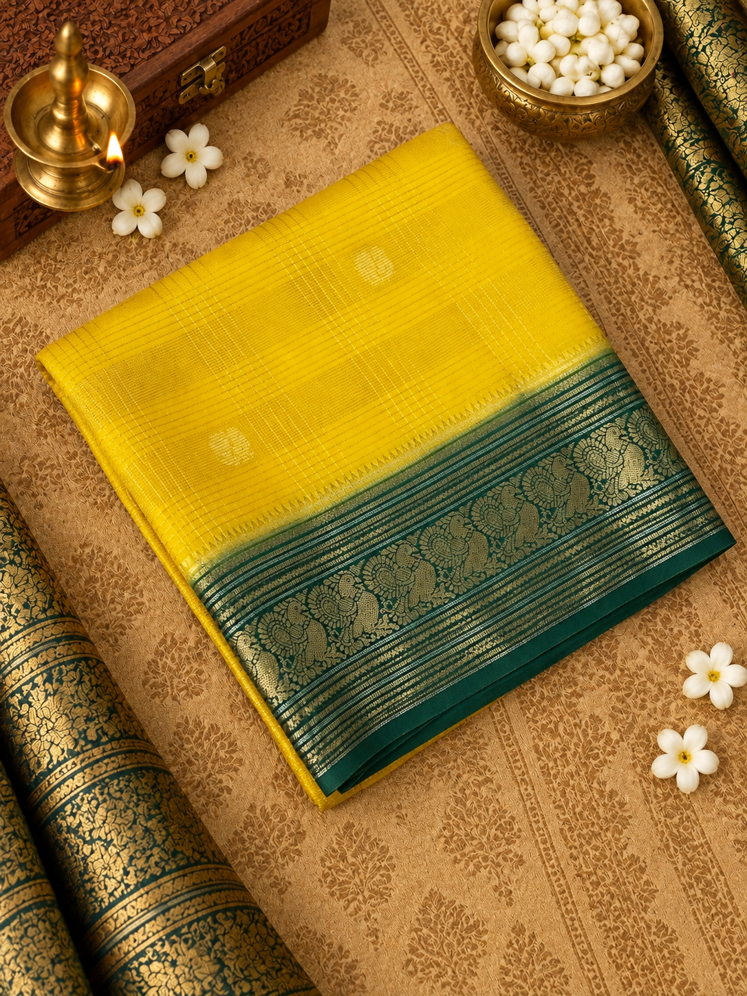 Pure Mix Mysore Crepe Silk Saree