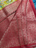 Premium Banarasi Crepe Kalamkari Saree