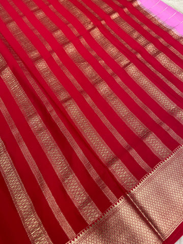 Pure Mix Crepe Mysore Silke Saree ✨