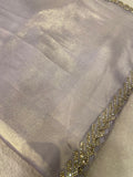 Party Wear Jimmy Chu Saree (Lavender)- 902611