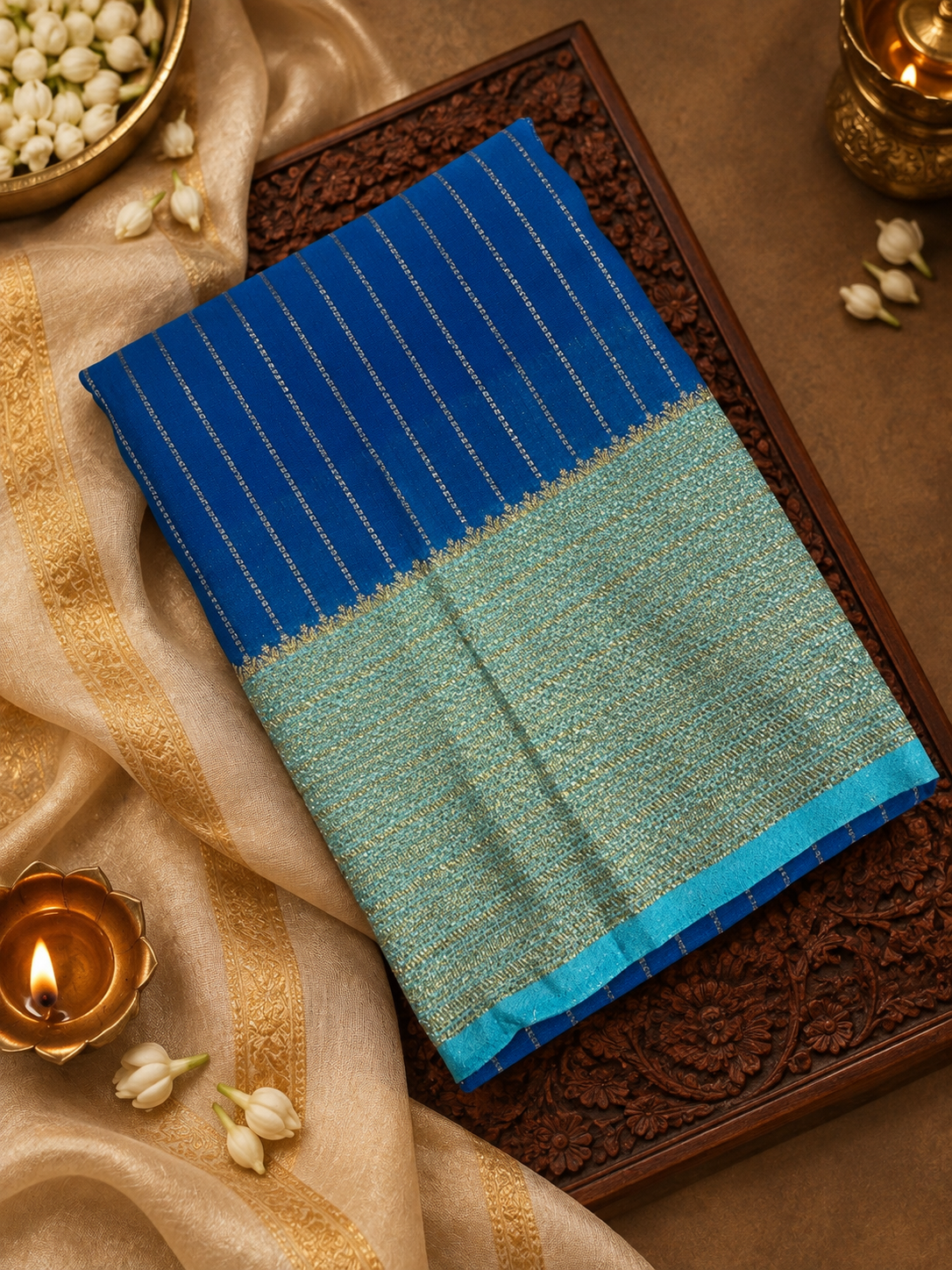 Premium Crush Georgette Saree -902138