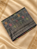 Premium Banarasi Crepe Satin Silk Saree -902692