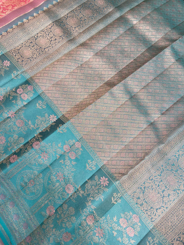 Pure Zari Handloom Kanjeevaram Silk Mark Certified Saree