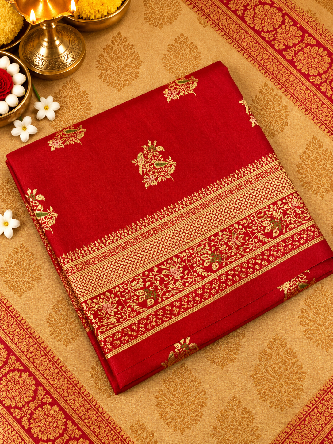 Premium Banarasi Mashru Silk Saree❤️ - 902973