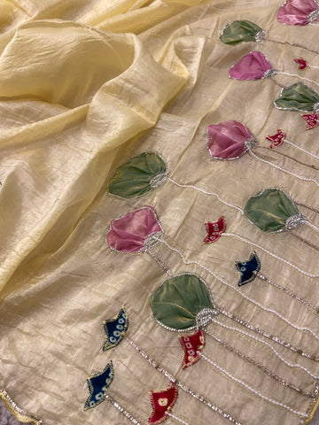 Premium Crush Organza Saree✨