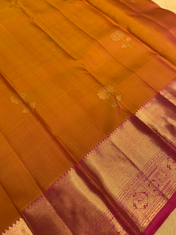 Pure zari handloom Kanjeevaram silk mark certified saree