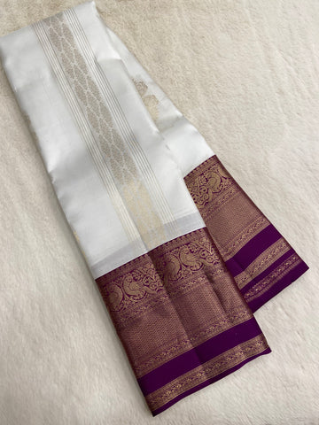 Pure Kanjeevaram silk mark certified saree