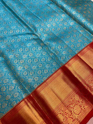 Pure 1G zari handloom Kanjeevaram silk mark certified saree