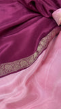 Pure Chinnon Saree✨