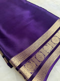 Pure Mix Mysore Crepe Silk Saree- 902032 Purple
