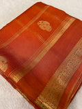 Pure Mix Crepe Mysore Silk Saree🧡