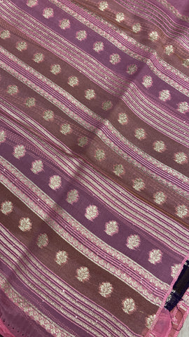Pure Chinnon Saree💫