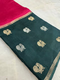 Pure Mix Mysore Crepe Silk Saree