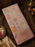 Pure crepe khaddi Banarasi saree- Silk mark certified