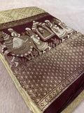 Bridal Semi Tissue Silk Saree (light gold)