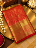 Premium Bridal Semi Kanchipuram Silk Saree - 902915