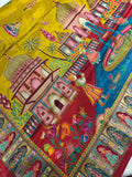 Premium Banarasi Crepe Kalamkari Saree