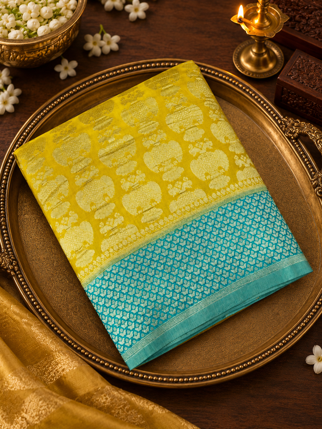 Premium Crush Georgette Saree- 902619