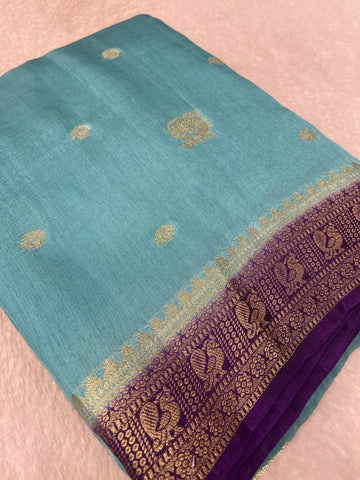 Premium Viscose Crepe Saree✨