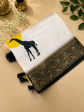 Premium Crepe designer Banarasi Silk Saree