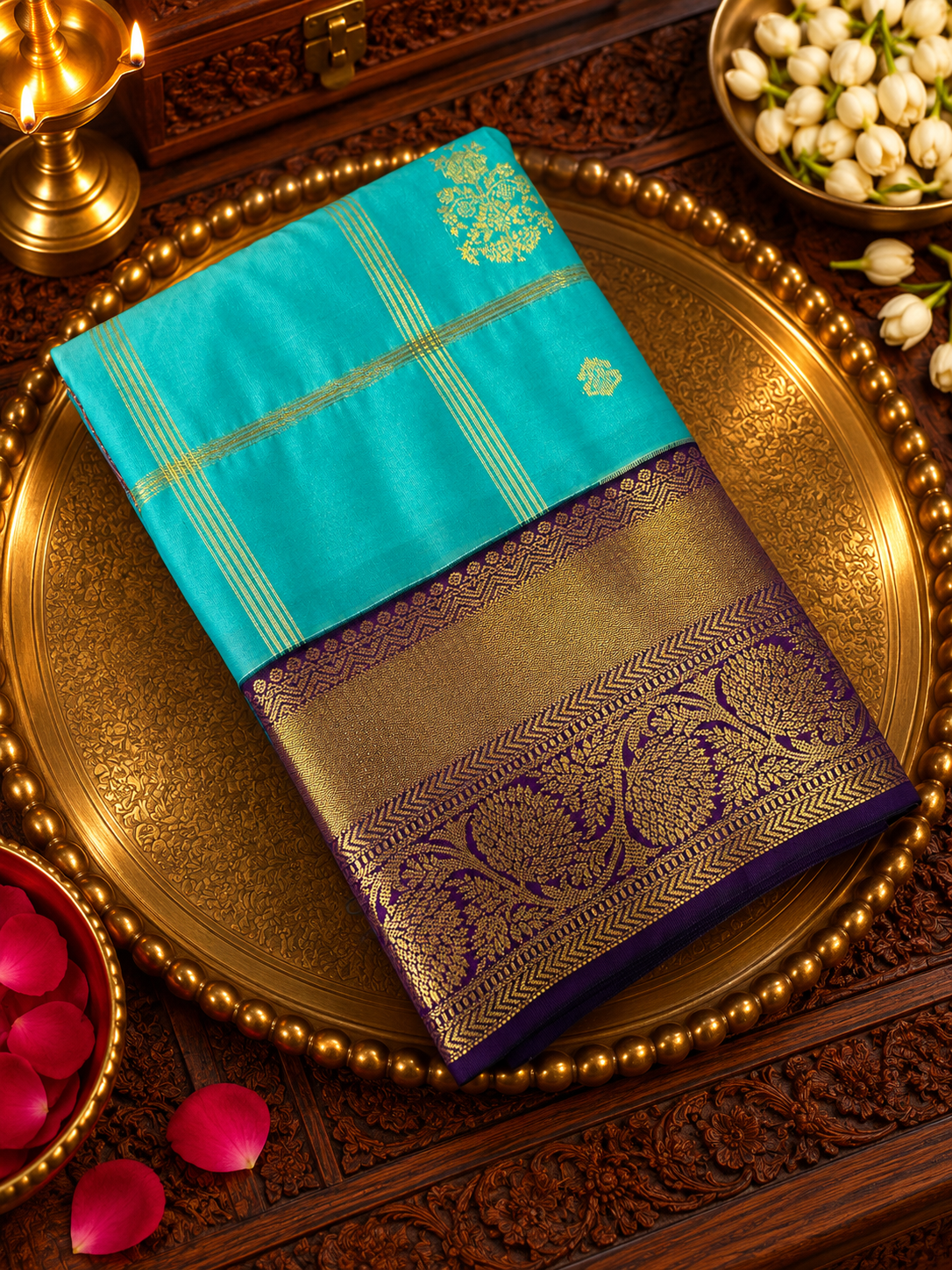 Premium Mini Kanchi Silk Saree - 902820