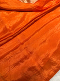 Plain body design modal silk saree with bandhini design pallu- 902263 Orange