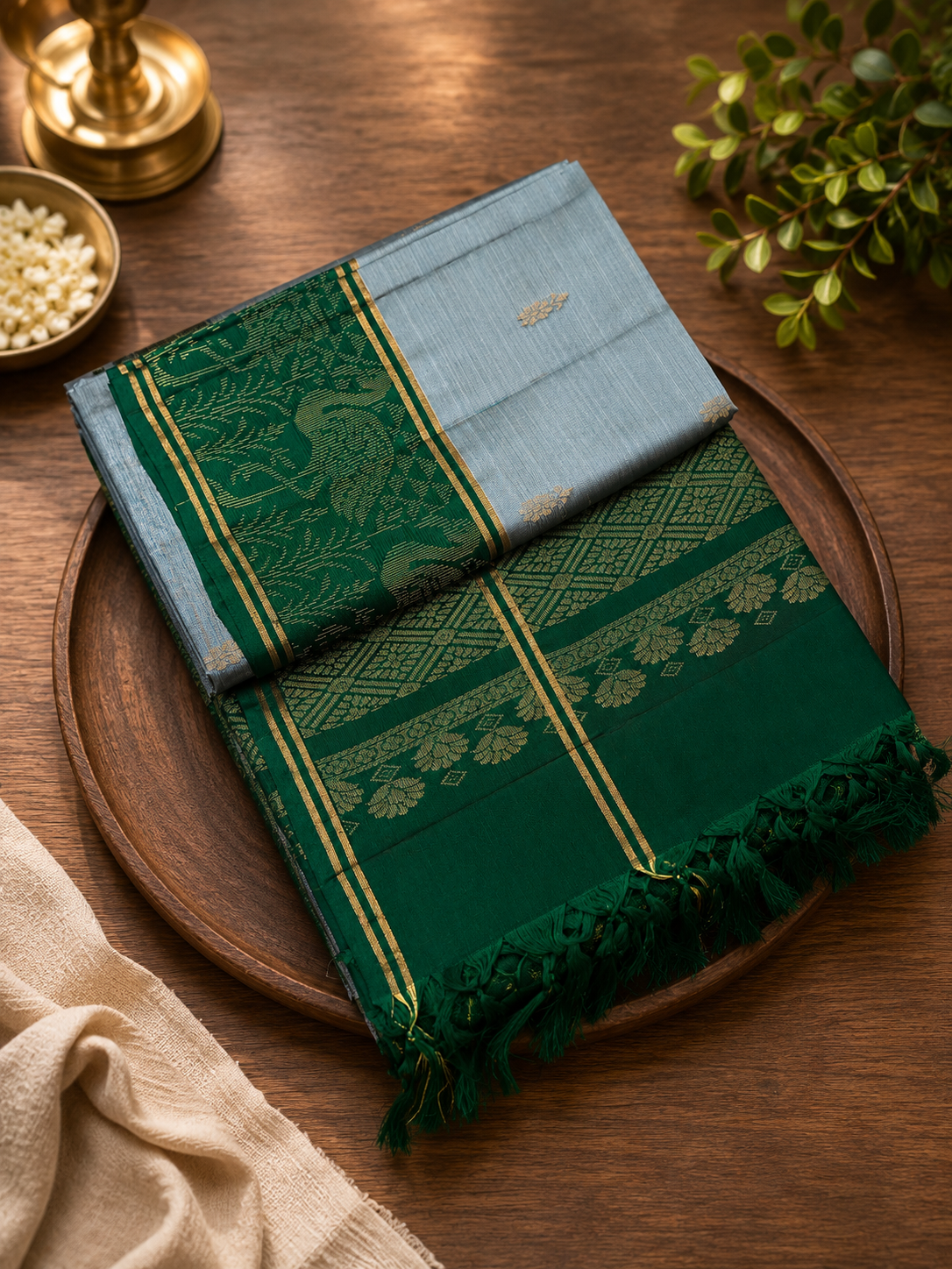 Pure Kanjeevaram Soft Silk Saree