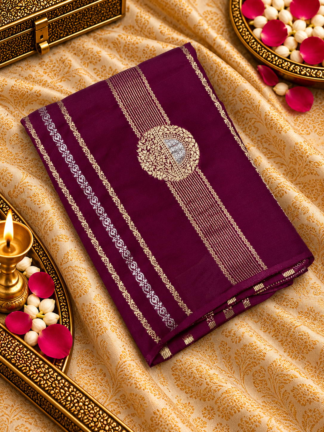 Pure Chinnon Saree - 902566